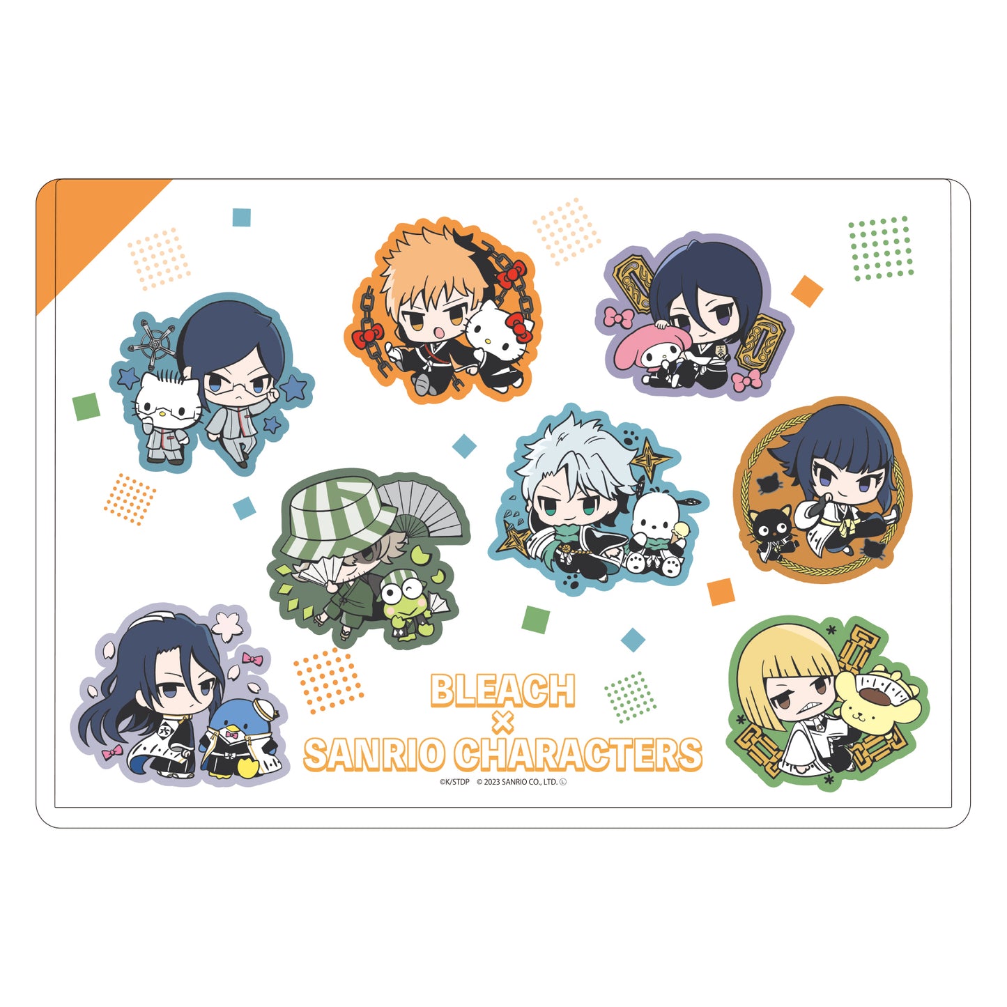 Chara Clear Case "Bleach: Thousand-Year Blood War" x Sanrio Characters 02 Group Design (Mini Character Illustration)