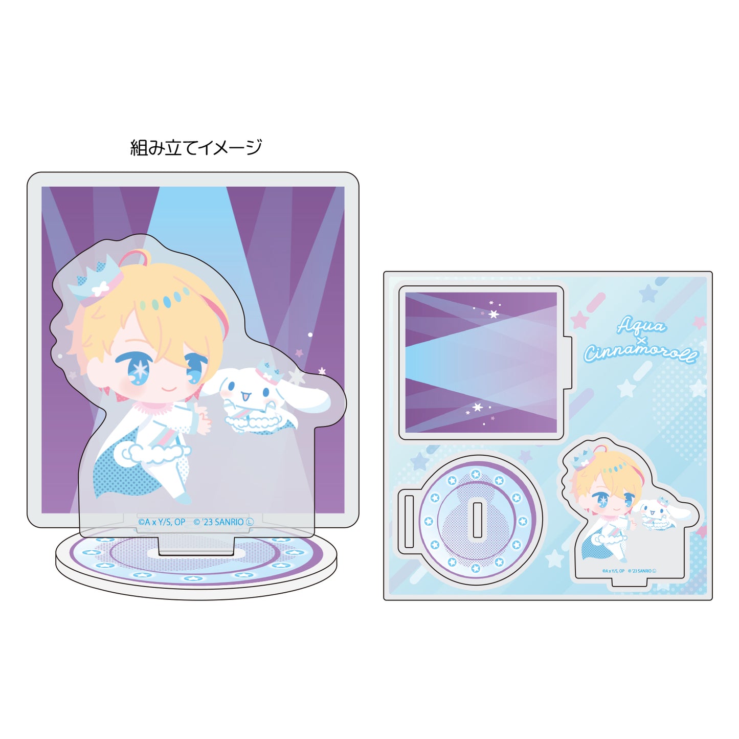Acrylic Stand Plate "Oshi no Ko" x Sanrio Characters