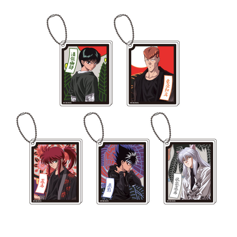 Acrylic Block Key Chain "YuYu Hakusho" 01 Japanese Pattern Ver. (Original Illustration)