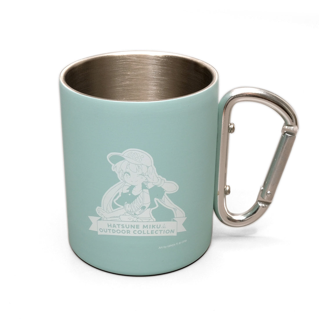 Hatsune Miku x AOZORAGEAR Hatsune Miku (GL) Stainless Steel Mug with Carabiner