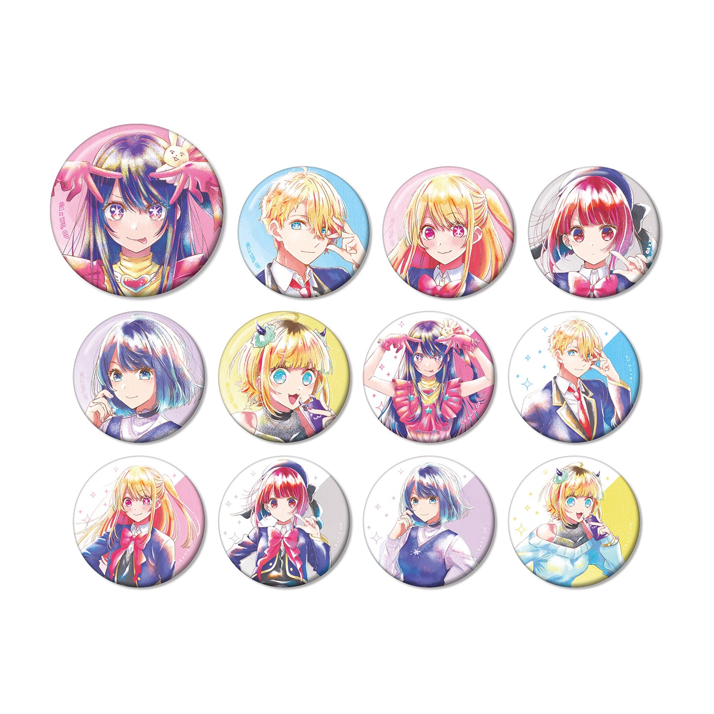 "Oshi no Ko" Trading Ani-Art Aqua Label Can Badge