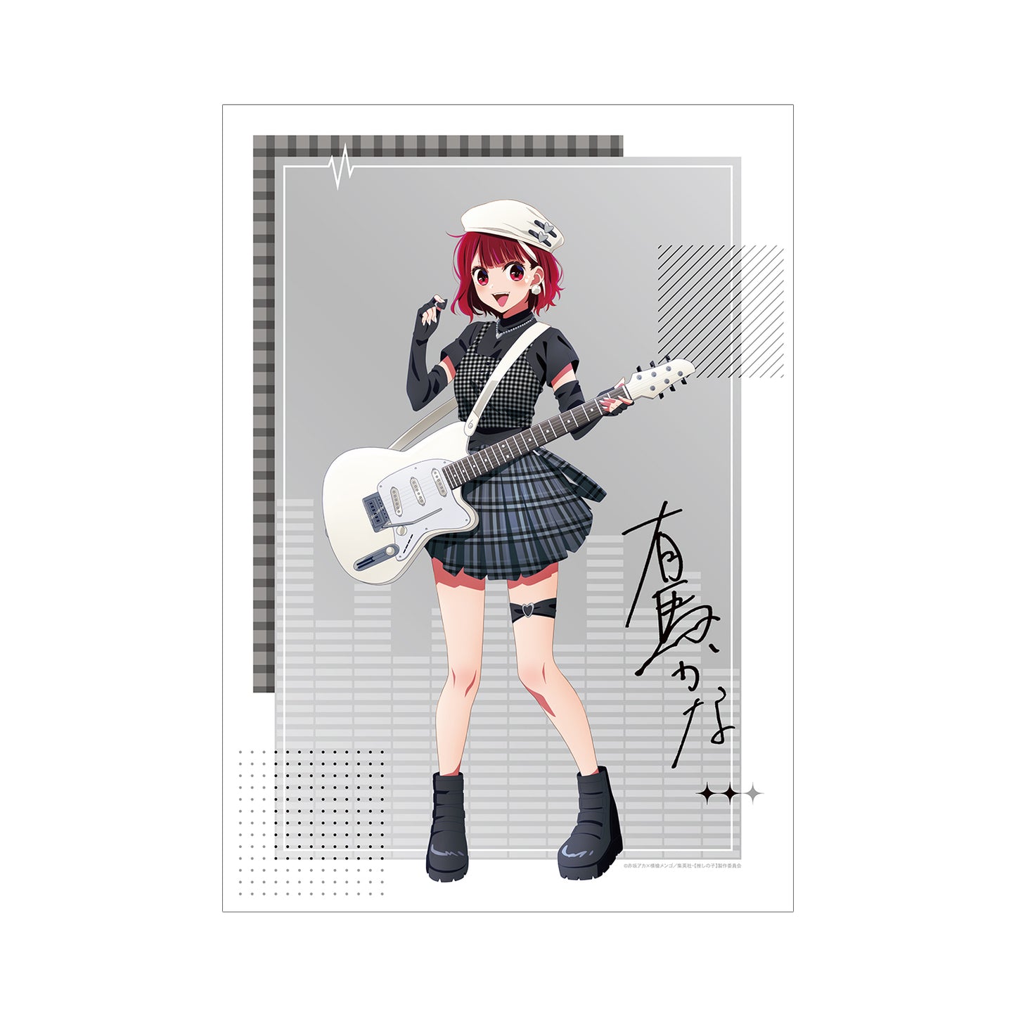 "Oshi no Ko" Original Illustration Ruby Rock Band Ver. A3 Matted Poster