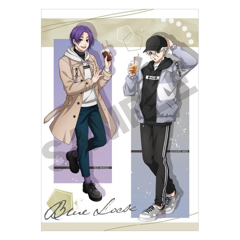 Blue Lock" Single Clear File Folders Hoodies ver.