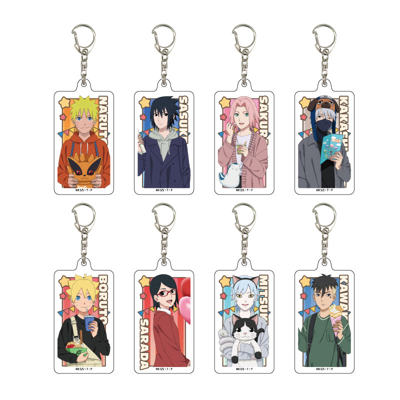 Acrylic Key Chain "NARUTO" & "BORUTO" 06 Theme Park Ver. (Original Illustration)
