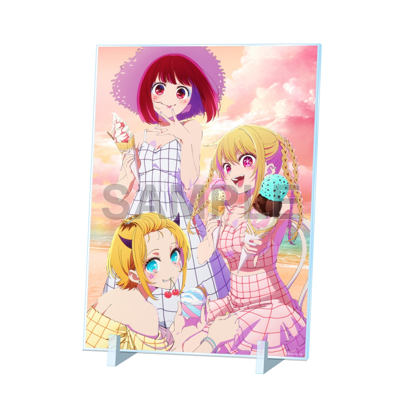 "Oshi no Ko" Acrylic Panel Ruby & Arima Kana & MEM-cho