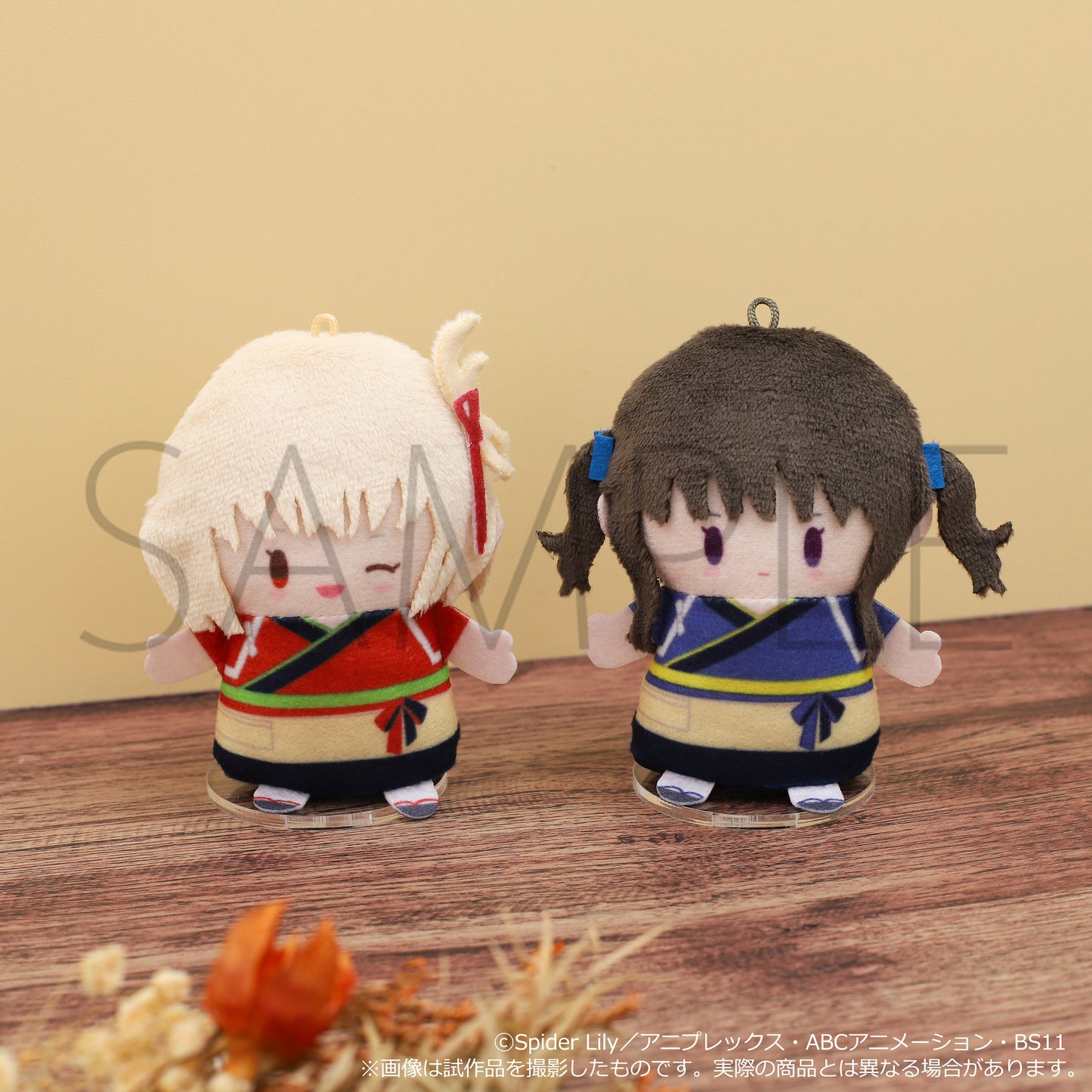 "Lycoris Recoil" Finger Mascot Puppela Set (Plush) Nishikigi Chisato & Inoue Takina (Cafe LycoReco Ver.)