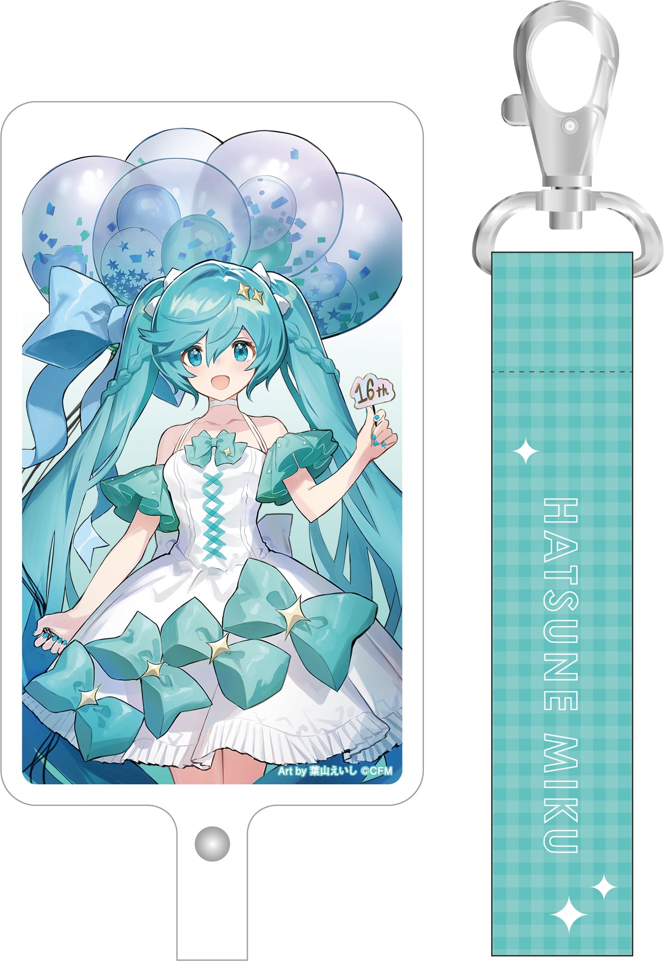 Hatsune Miku Series Phone Tab & Strap Set Hatsune Miku 16th Birthday