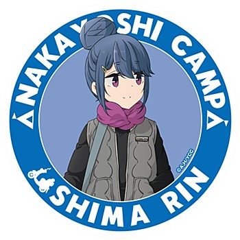 "Yurucamp" Nakayoshi Camp Reflector Magnet Sticker