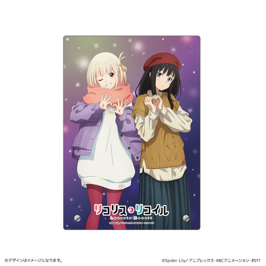 "Lycoris Recoil" Double Layer Acrylic Art Stand Winter Outing Ver.