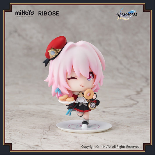 RIBOSE "HONKAI: STAR RAIL" EXPRESS WELCOME TEA PARTY THEMED MYSTERY BOX DEFORMED FIGURE MARCH 7TH