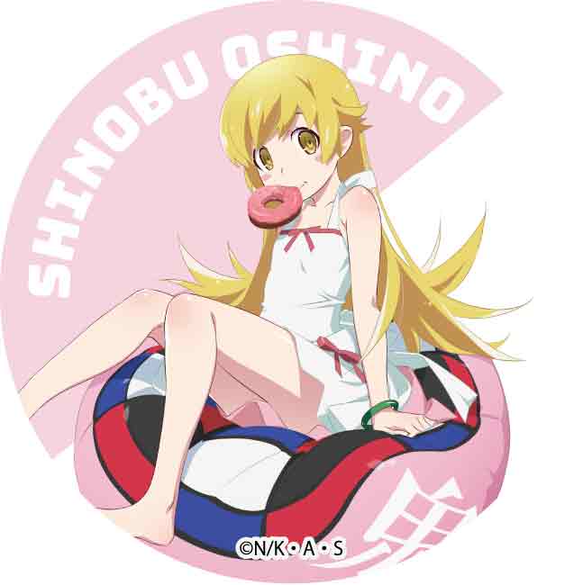 "Monogatari" Series x Darts Trading Can Badge