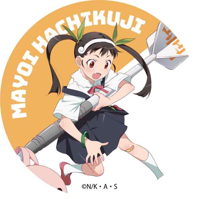 "Monogatari" Series x Darts Trading Can Badge