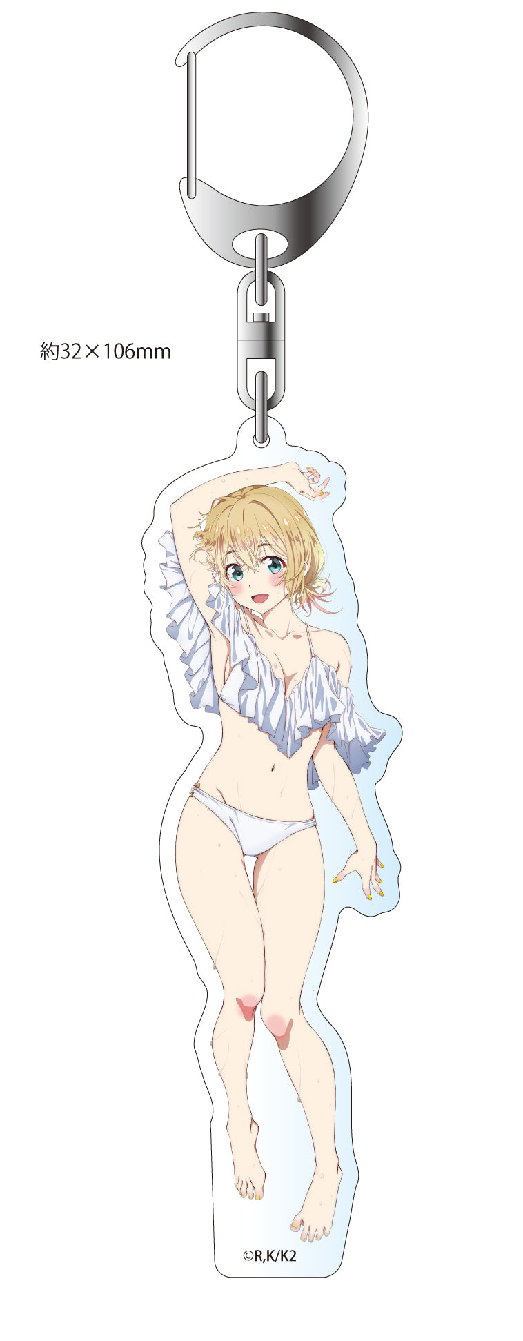 "Rent-A-Girlfriend" 2nd Season Original Illustration Big Acrylic Key Chain Swimsuit Ver.