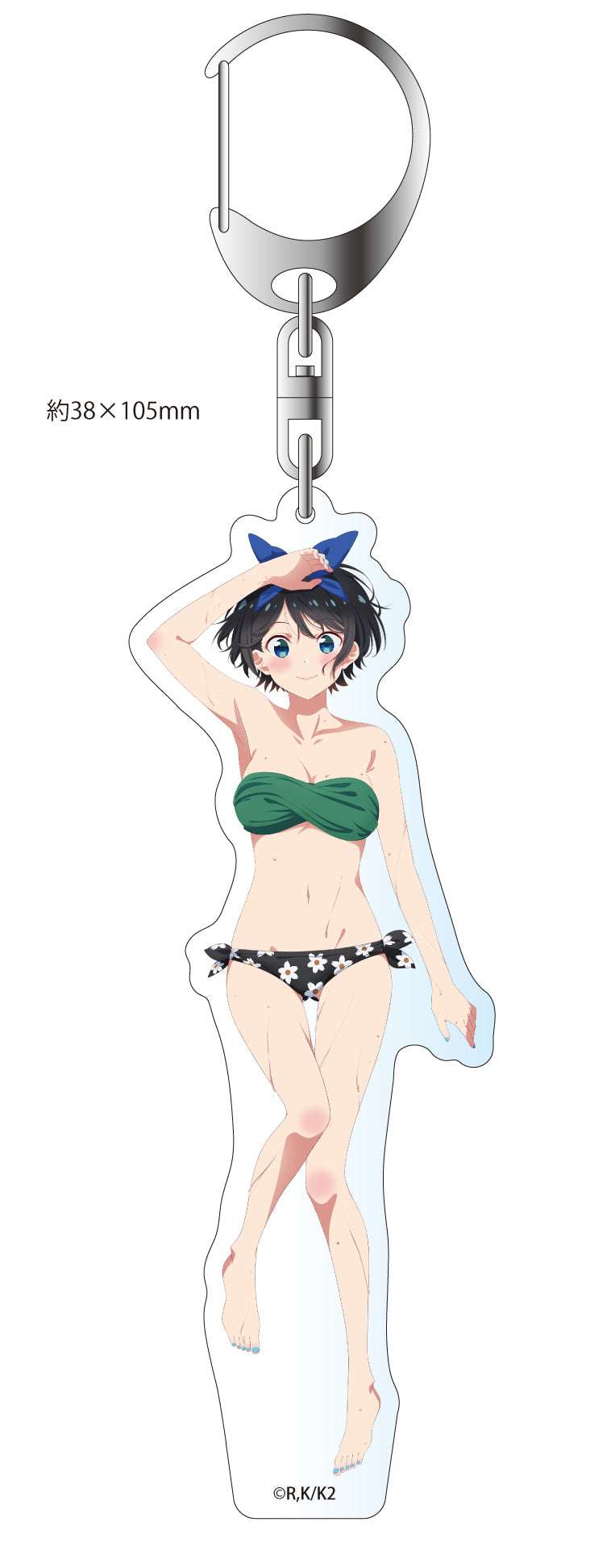 "Rent-A-Girlfriend" 2nd Season Original Illustration Big Acrylic Key Chain Swimsuit Ver.