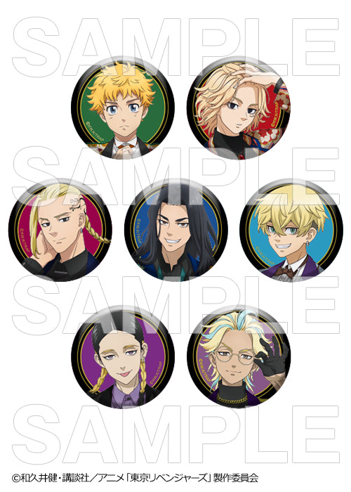 "Tokyo Revengers" Trading Can Badge -RETRO PATTERN SUIT-