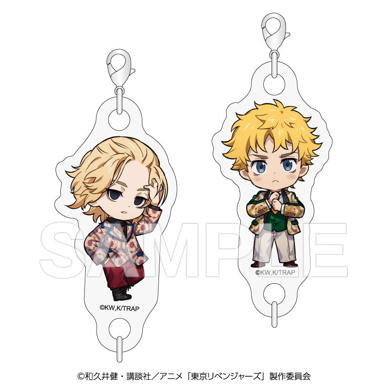 "Tokyo Revengers" Connectible Acrylic Key Chain RETRO PATTERN SUIT (Chibi Ver,)