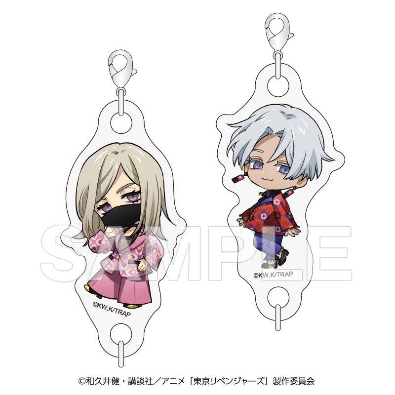 "Tokyo Revengers" Connectible Acrylic Key Chain RETRO PATTERN SUIT (Chibi Ver,)
