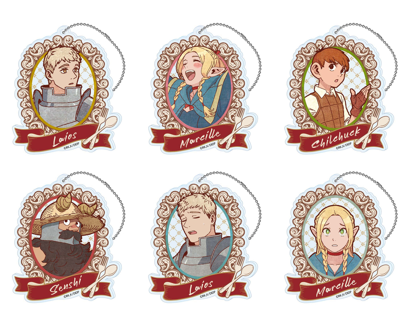 "Delicious in Dungeon" Vintage Series Acrylic Key Chain