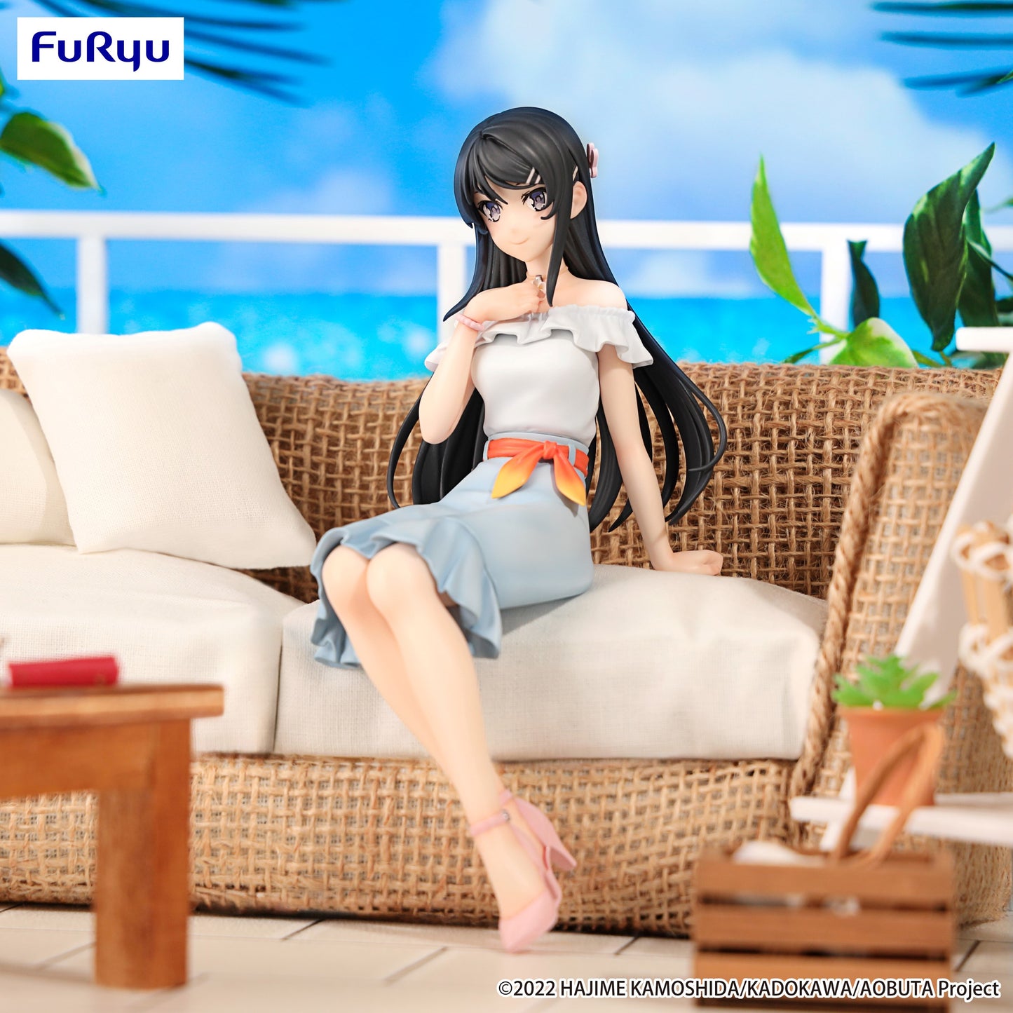 Rascal Does Not Dream Series Noodle Stopper Figure -Mai Sakurajima Summer Outfit ver