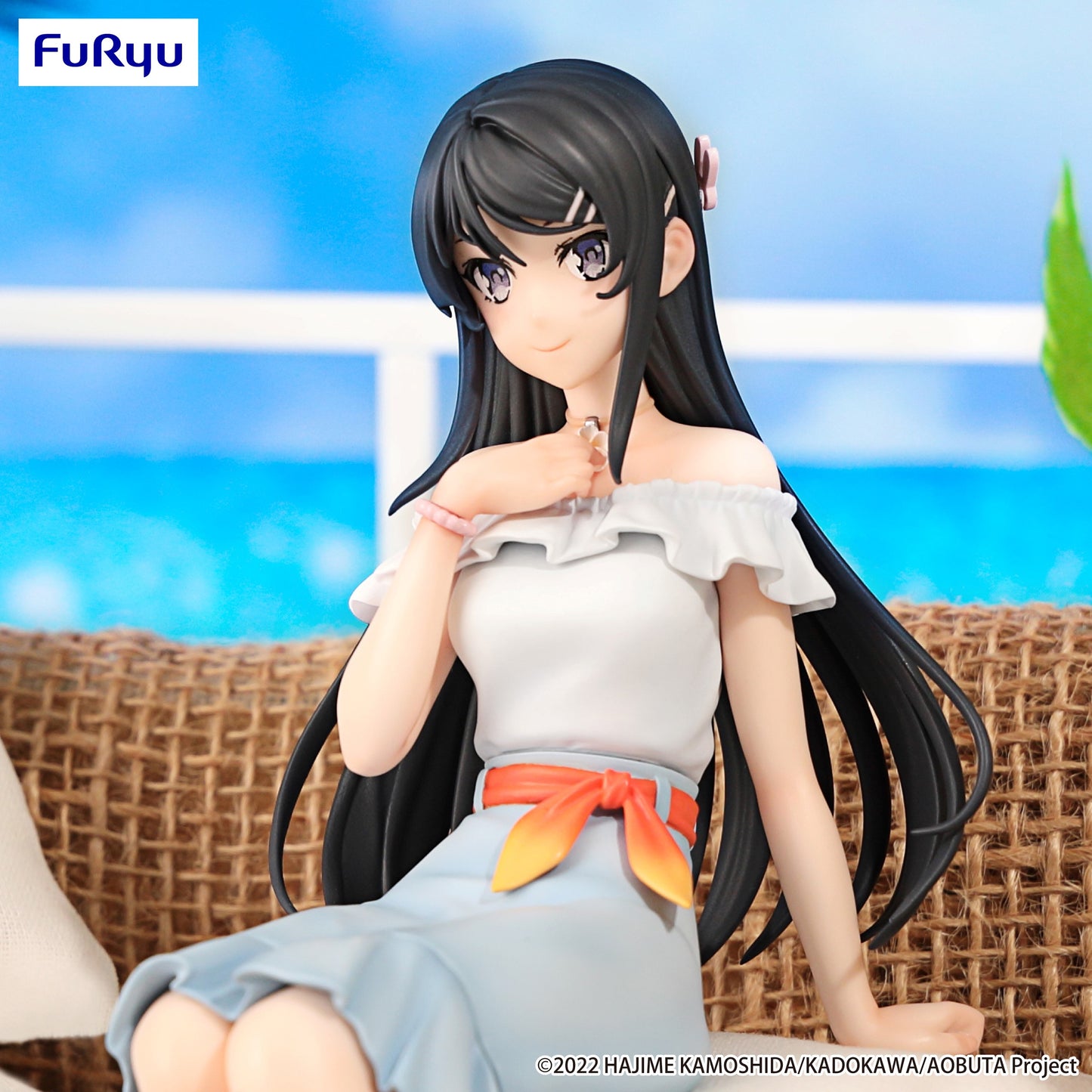 Rascal Does Not Dream Series Noodle Stopper Figure -Mai Sakurajima Summer Outfit ver