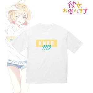 "Rent-A-Girlfriend" Original Illustration Nanami Mami Beach Date Ver. Big Silhouette T-shirt (Unisex XL Size)