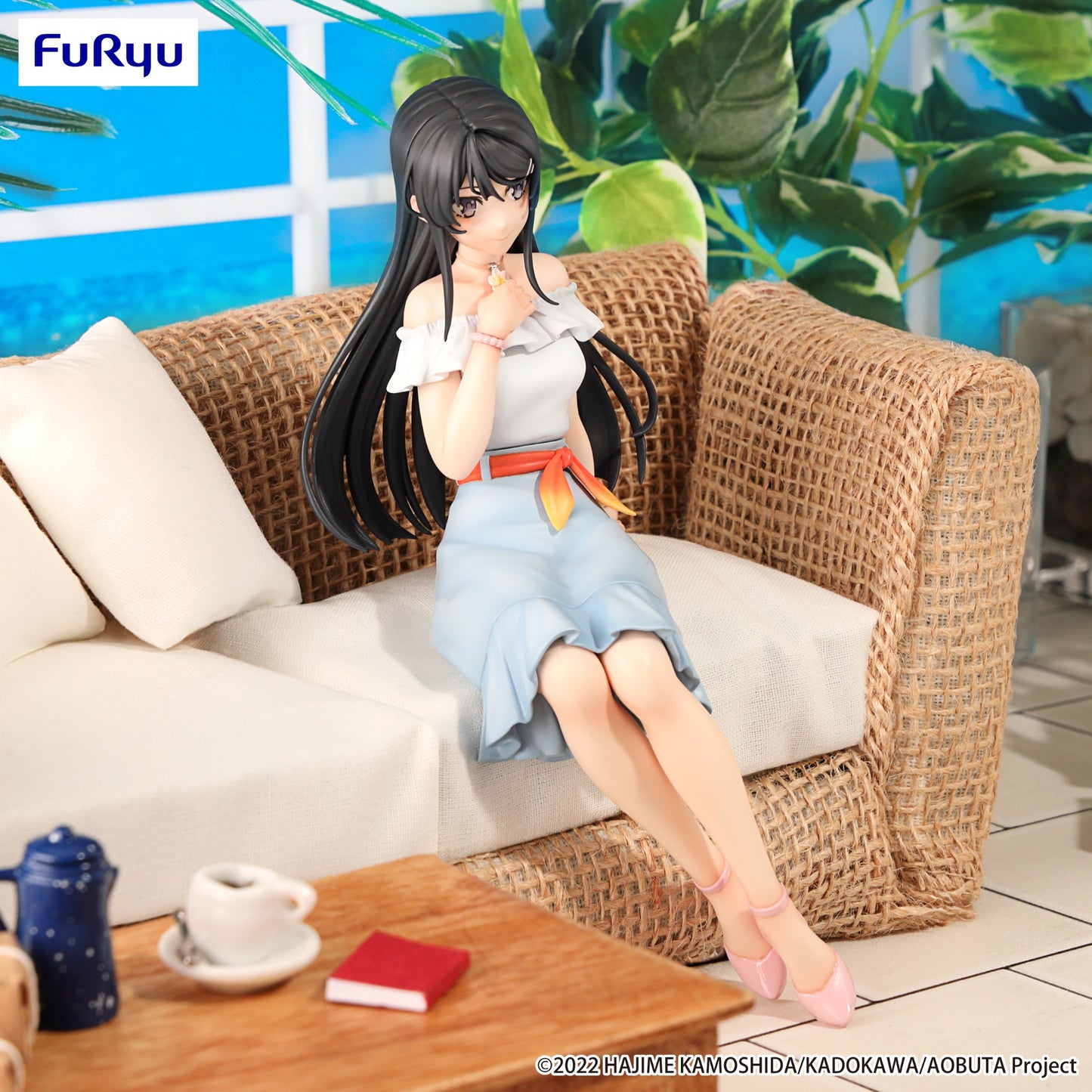 Rascal Does Not Dream Series Noodle Stopper Figure -Mai Sakurajima Summer Outfit ver