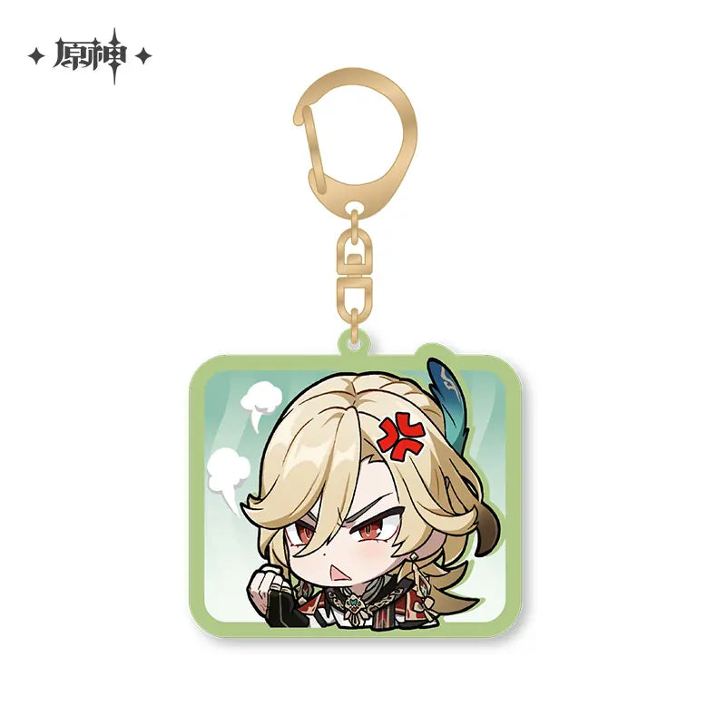 Genshin Impact Emoji Acrylic Pendant