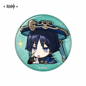Genshin Impact Chibi Stamp Series Tin Badge