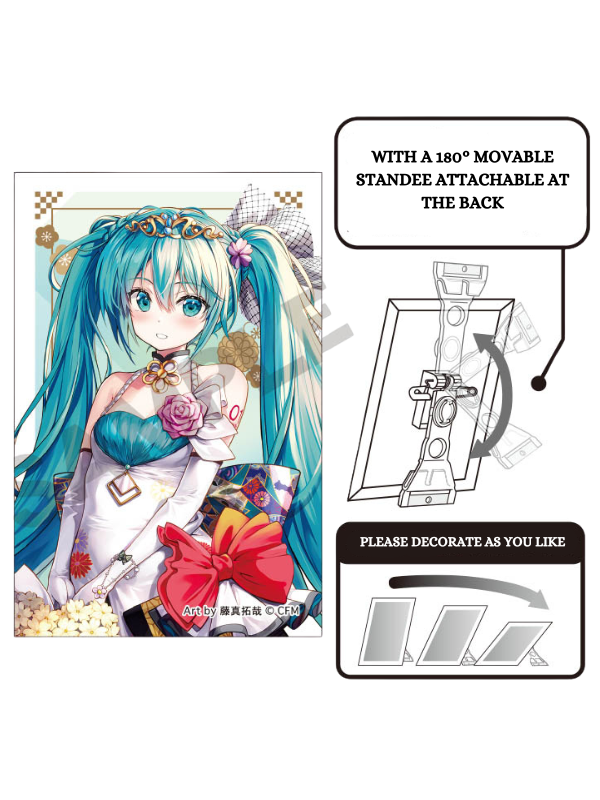 Hatsune Miku Birthday Goods - Acrylic Stand and Can Badge