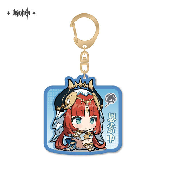 Genshin Impact Chibi Stamp Series Acrylic Strap