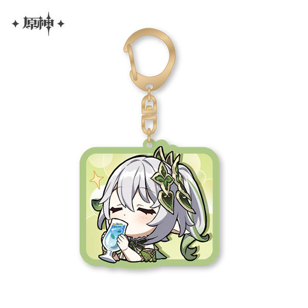 Genshin Impact Chibi Stamp Series Acrylic Strap