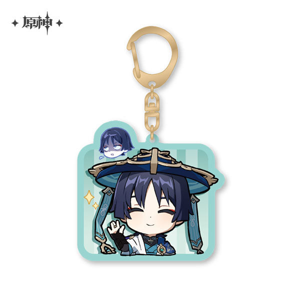 Genshin Impact Chibi Stamp Series Acrylic Strap
