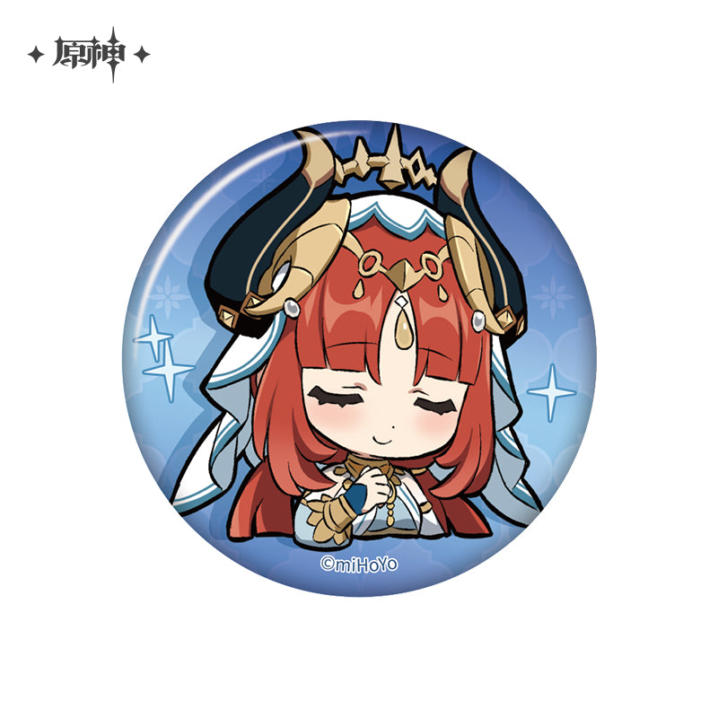 Genshin Impact Chibi Stamp Series Tin Badge
