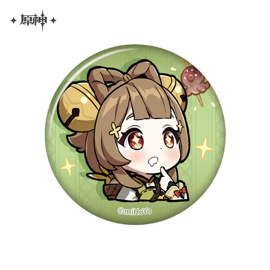 Genshin Impact Chibi Stamp Series Tin Badge