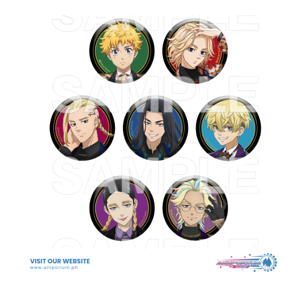 "Tokyo Revengers" Trading Can Badge -RETRO PATTERN SUIT-