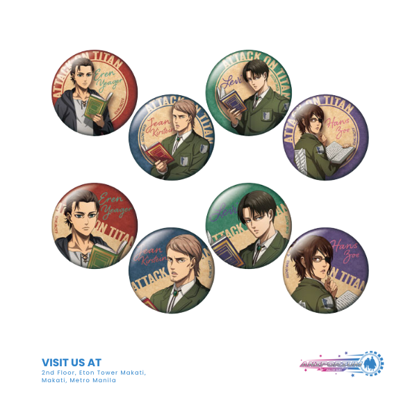 "Attack on Titan The Final Season" Trading Can Badge Reading Ver.