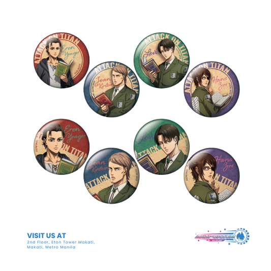 "Attack on Titan The Final Season" Trading Can Badge Reading Ver.