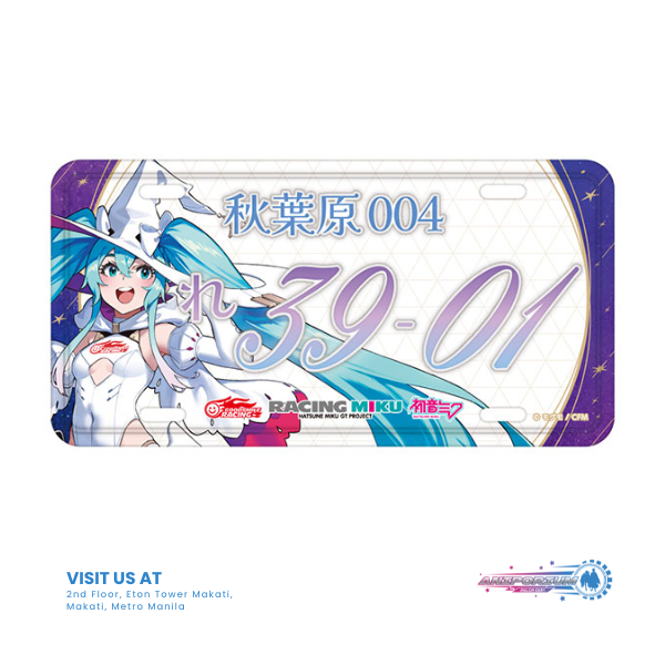Racing Miku 2024 Ver. Number Plate Style Aluminum Plate (New!)