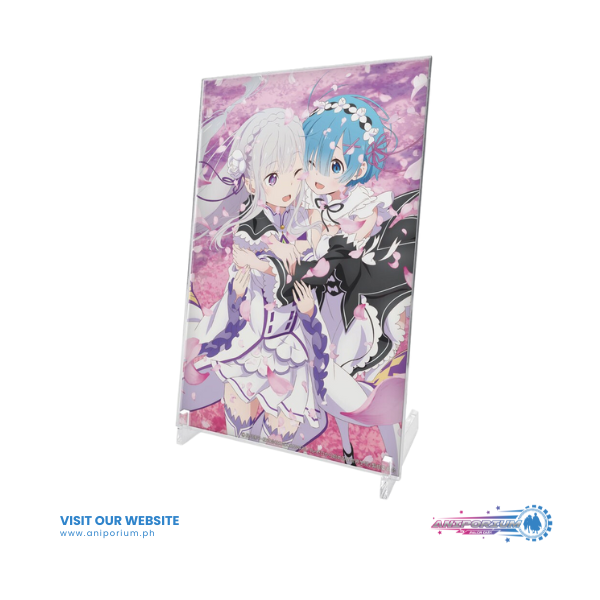 "Re:Zero kara Hajimeru Isekai Seikatsu" Emilia & Rem Acrylic Art Stand