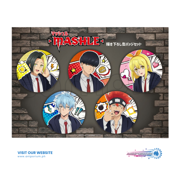"Mashle: Magic and Muscles" Original Illustration Can Badge Set