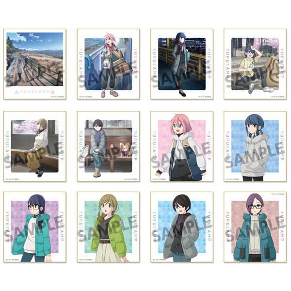 "Yurucamp Movie" Trading Mini Shikishi