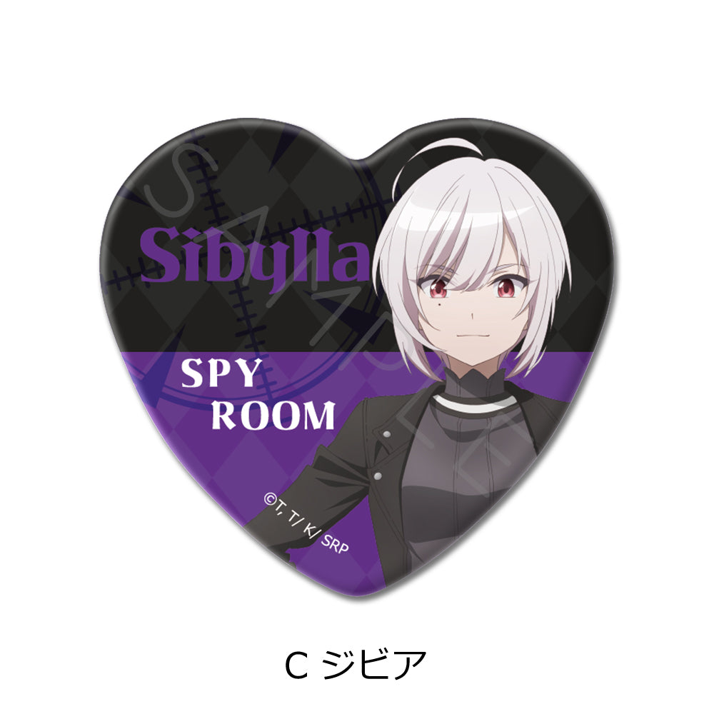 "Spy Room" Heart Can Badge