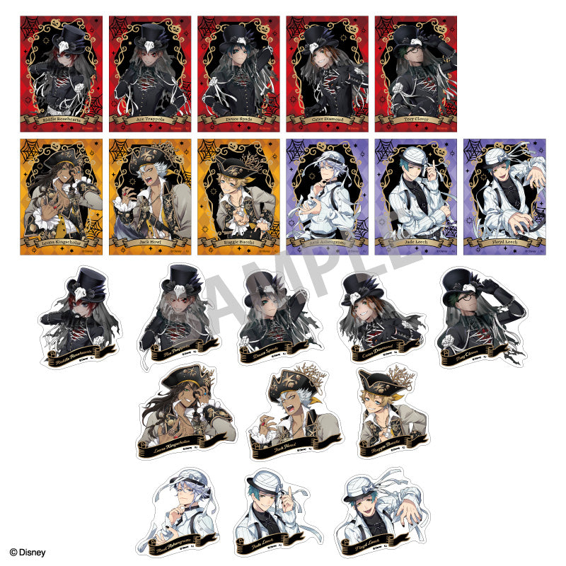 Disney Twisted Wonderland" Scary Dress Ver. Trading Sticker Vol. 1