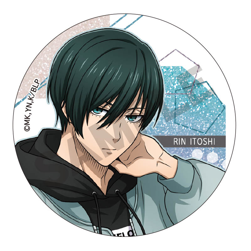 Blue Lock" Trading Glitter Can Badge Hoodie