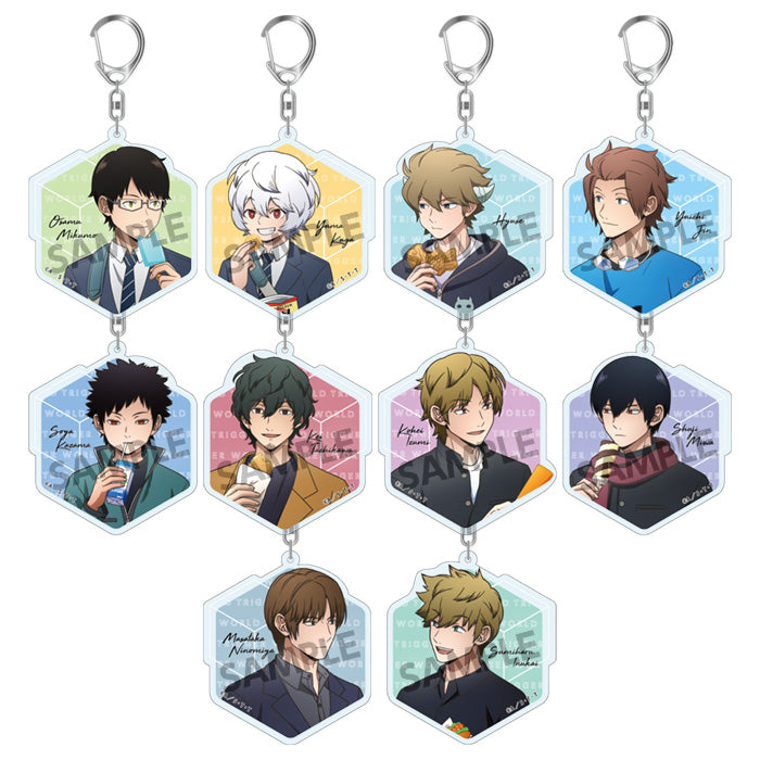 "World Trigger" Original Illustration Trading Acrylic Key Chain Daily Life Ver.
