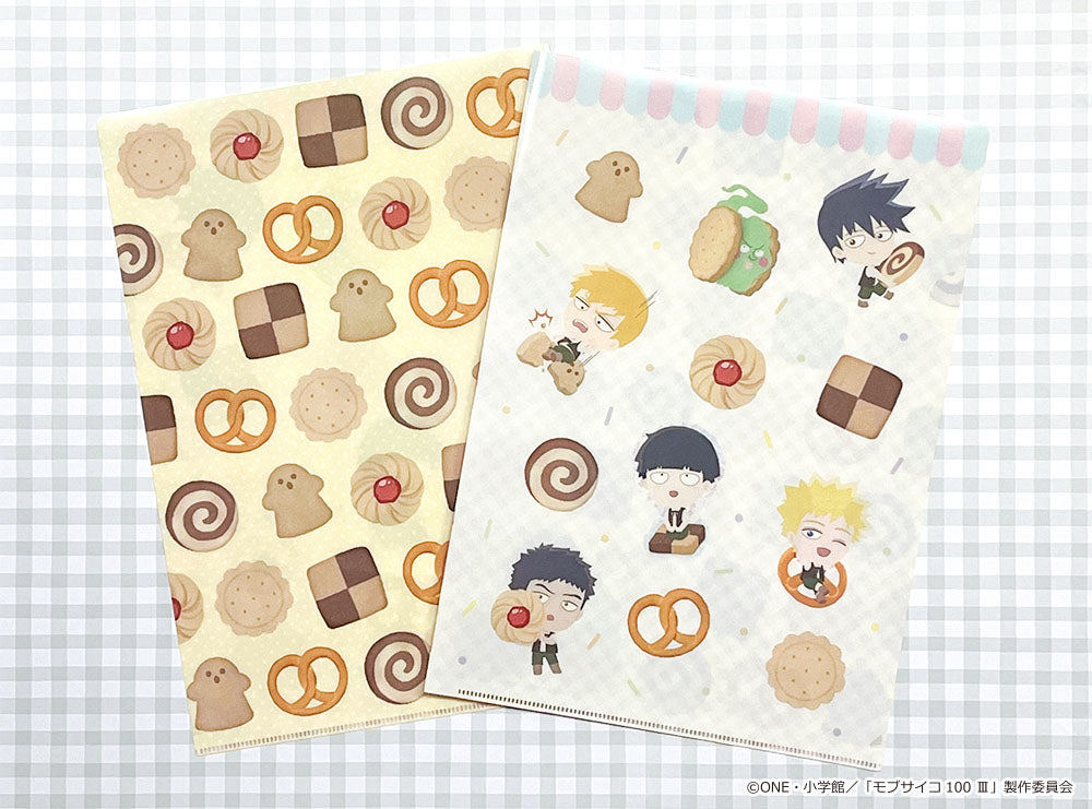 "Mob Psycho 100 III" Fuwaponi Series Clear File 2 Set