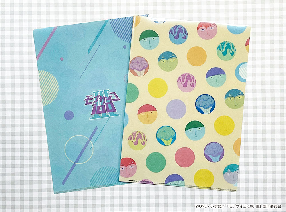"Mob Psycho 100 III" Fuwaponi Series Clear File 2 Set