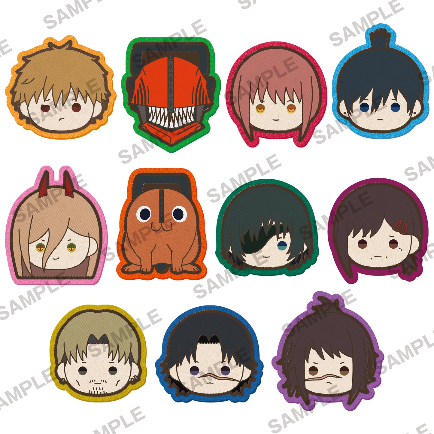 "Chainsaw Man" Embroidery Mascot Collection