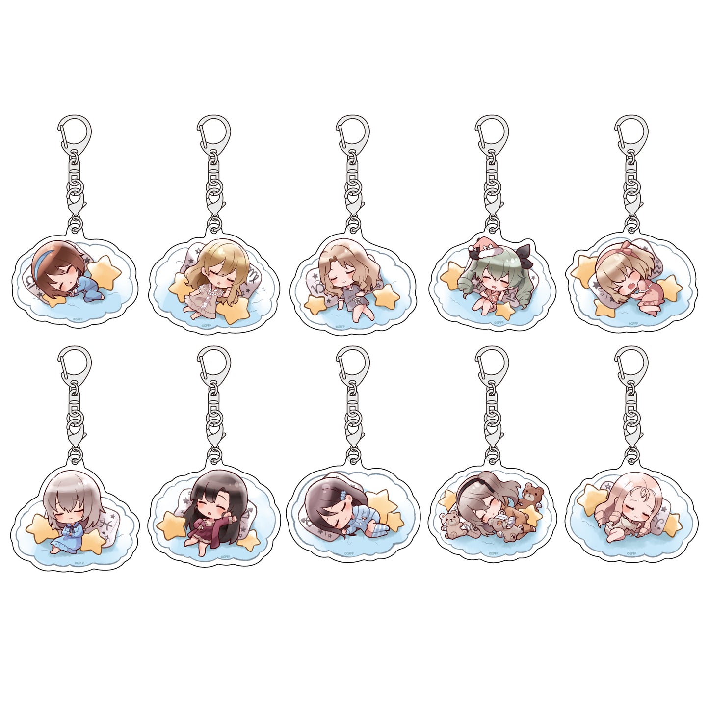 Acrylic Key Chain "GIRLS und PANZER" 04 Suya-character Illustration