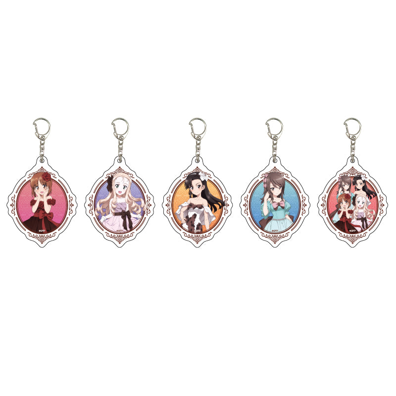 Acrylic Key Chain "GIRLS und PANZER" 05 Valentine Ver. (Original Illustration)